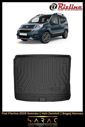 Rizline Fiat Fiorino 2024 Model Halı Zeminli 3D Bagaj Havuzu