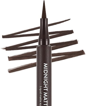 Flormar Mat Likit Kalem Eyeliner (KAHVE) - Midnight Matte Eyeliner - 002 Brown - 8690604641659