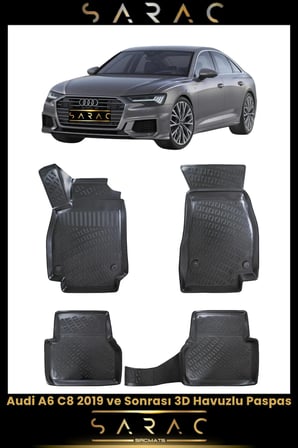 Audi A6 2023 Model Araca Özel 3d Havuzlu Paspas