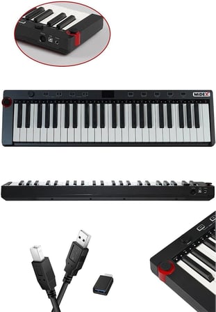Stüdyo Ekipmanları Midi Live Paket-5 Ses Kartlı Mikser Midi Klavye CX2 Mikrofon Kulaklık