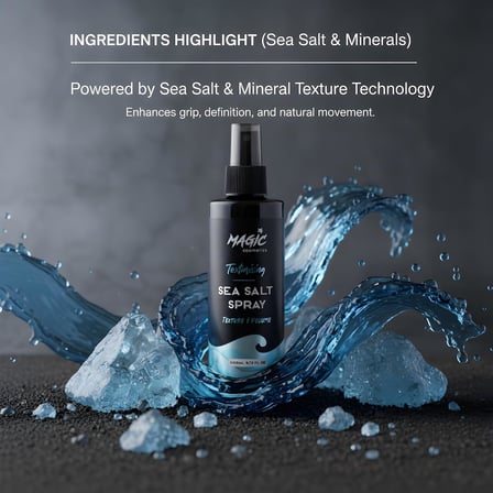 Profesyonel Deniz Tuzu Saç Spreyi 200ml – Doğal Dalgalar, Hacim Veren ve Mat Görünüm Sağlayan Formül – Tüm Saç Tipleri İçin, Unisex Sea Salt Spray