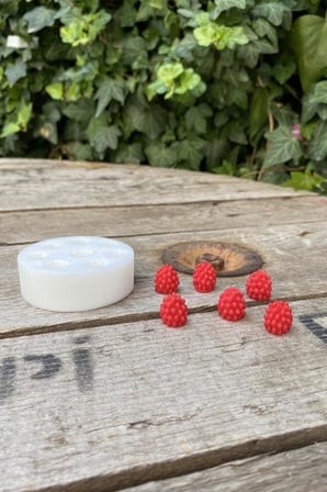 Rufus Concept Ahududu Sekizli Mum Kalıbı (Silikon) (1,4 x 1,4 x 1,5 cm) (Küçük Süsleme Kalıbı) 1 Adet
