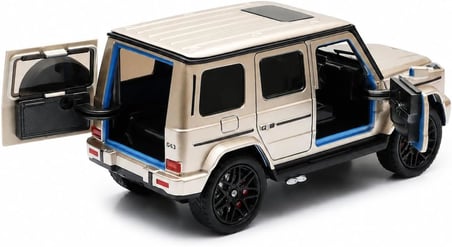 Sürtmeli Sesli ve Işıklı Jeep Oyuncak Araba, Kapıları Açılan Arazi Aracı Modeli, Büyük Tekerlekli Off Road Oyuncak Jeep, Çocuklar İçin Gerçekçi Oyuncak Araba VRD10715 (BEJ)
