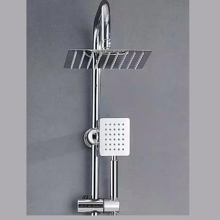 304 Paslanmaz Çelik Tepe Duş Seti, Yağmurlama Başlıklı, Altın/Siyah/Krom Renk Seçenekli (Krom 304 Titan)