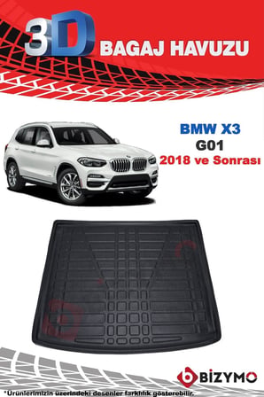 Bmw X3 (G01) 2018 Ve Sonrası 3D Bagaj Havuzu