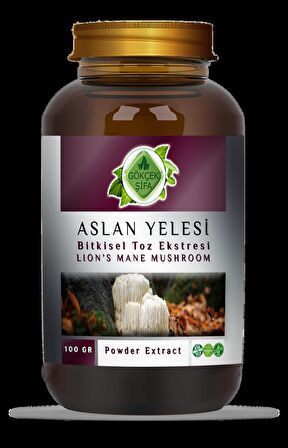 Aslan Yelesi Toz Ekstresi 100 Gr. Cam Kavanoz