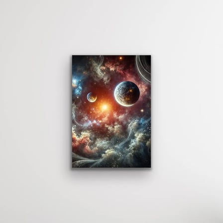 Gezegenler Temalı Kanvas Tablo 70x100 cm