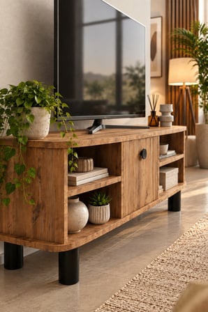 SuloraHome Vienna TV Sehpası Suntalam Çok Renkli 136x44 cm