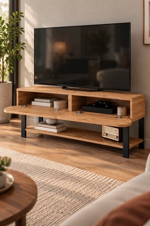SuloraHome Kahverengi TV Ünitesi 110 cm