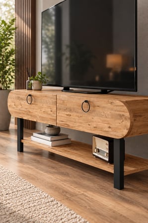 SuloraHome Kahverengi TV Ünitesi 110 cm