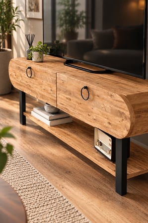 SuloraHome Kahverengi TV Ünitesi 110 cm