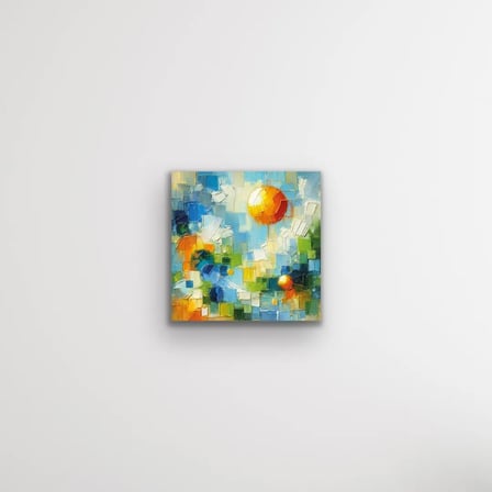 Yaz Mevsimi Temalı Kanvas Tablo 60x60 cm