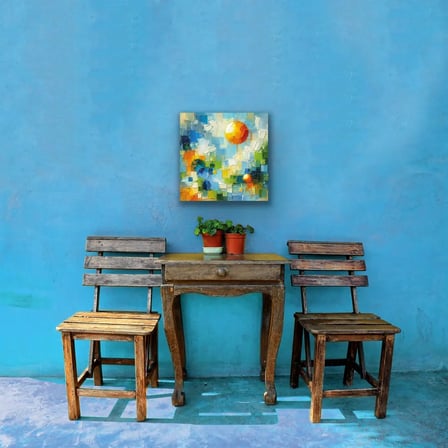 Yaz Mevsimi Temalı Kanvas Tablo 60x60 cm