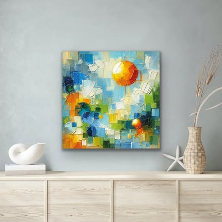Yaz Mevsimi Temalı Kanvas Tablo 60x60 cm