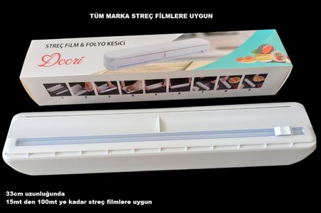 Streç Film ve Aluminyum Folyo Kesme Streç Film Kesici Vakum Sabitlemeli Streç Film Kesim Kutusu