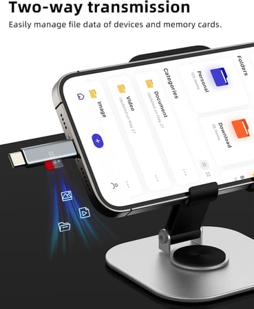 USB C yıldırım mikro SD kart okuyucu (2in1) iPhone16 15 14 Pro Apple adaptörü için dijital kamera TF bellek fotoğraf depolama transferi iPad için uyumlu Samsung C tipi kompakt aksesuarlar Android