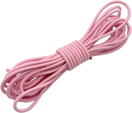 Pembe 5 Metre 2 mm Yuvarlak Lastik