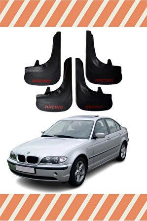 BMW E46 Racing yazılı 4’lü tozluk çamurluk paçalık performans ve koruma