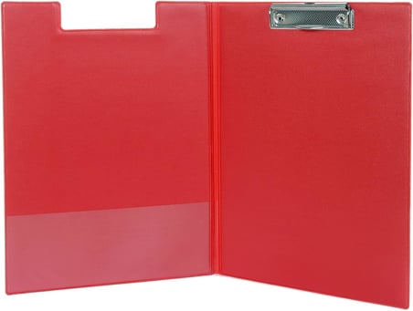 EKC - A4 Kapaklı Sekreterlik Kırmızı, Bloknot Yazı Tablası, Clipboard