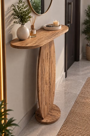 SuloraHome Modern Oval Dresuar ve Antre Konsolu