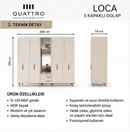 LOCA 5 KAPAKLI DOLAP
