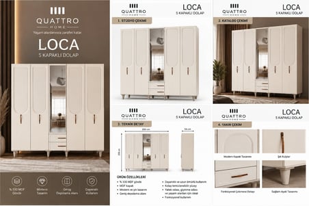 LOCA 5 KAPAKLI DOLAP