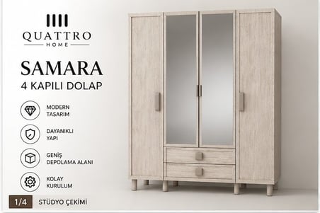 SAMARA 4 KAPAKLI DOLAP