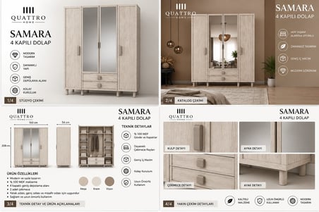 SAMARA 4 KAPAKLI DOLAP
