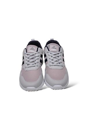 Erkek Hafif Rahat Faylon Taban Spor Ayakkabı GRİ - LACİVERT