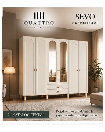SEVO 6 KAPAKLI DOLAP