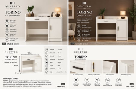 TORINO ÇALIŞMA MASASI
