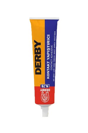 Derby Yapıştırıcı 40 gr Tüp 2 Adet Kontakt Sıvı Yapıştırıcı Deri Kösele Lastik Kumaş Porselen Mobilya Yapıştırıcı