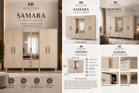 SAMARA 6 KAPAKLI DOLAP