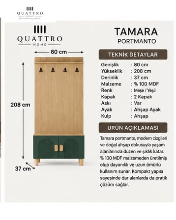 TAMARA VESTİYER PORTMANTO