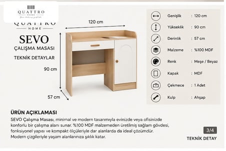 SEVO ÇALIŞMA MASASI