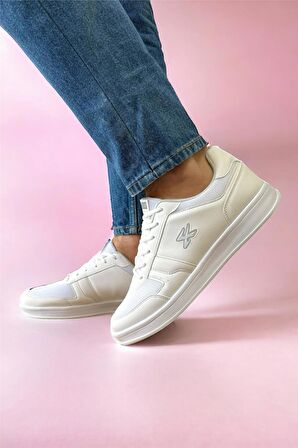 Erkek Günlük Sneaker Rahat Spor Ayakkabı BEYAZ