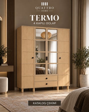 TERMO 4 KAPAKLI DOLAP