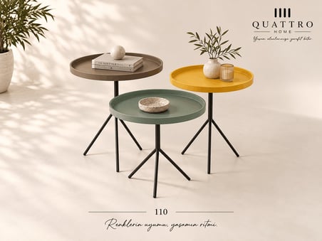 Riva 110 Üçlü Zigon Sehpa