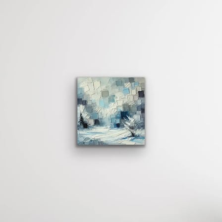 Kış Mevsimi Temalı Kanvas Tablo 60x60 cm