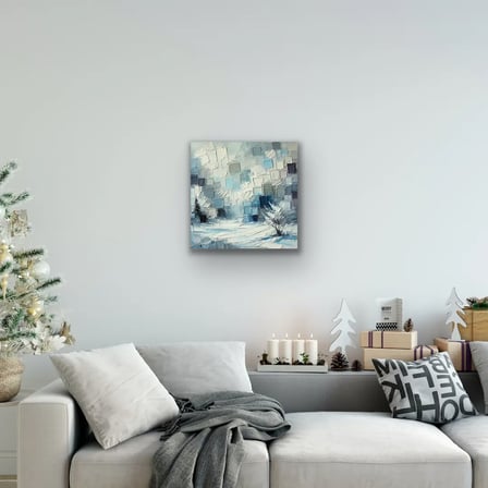 Kış Mevsimi Temalı Kanvas Tablo 60x60 cm