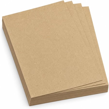A4 Kraft Kağıdı, 100 Adet, 21 x 29,7 cm, Kahverengi, Hobi, El İşi, Çizim ve Hediye Notları İçin