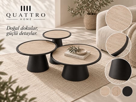 Novera 1083 Üçlü Orta Sehpa