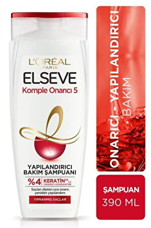 Elseve Komple Onarıcı 5 Yapılandırıcı Bakım Şampuanı 390 ml 2'li Set