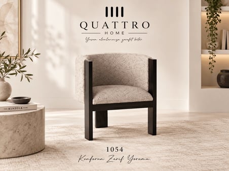 Lunera 1054 Modern Ahşap Detaylı Berjer