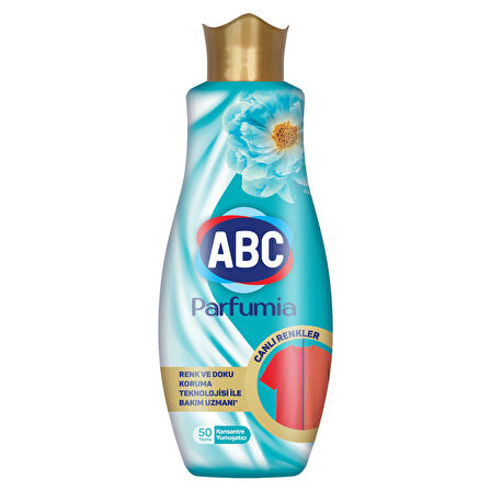 ABC Parfumia Konsantre Yumuşatıcı 1200 Ml Canlı Renkler ve Kolay Ütü 4 lü Karma