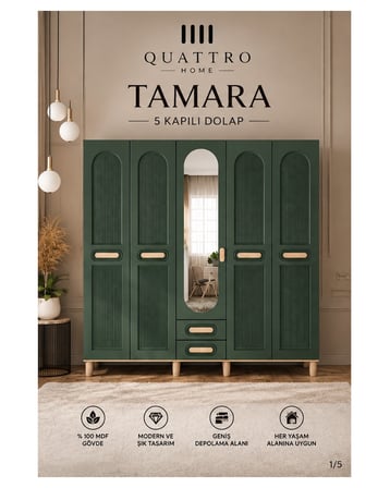 TAMARA 5 KAPAKLI DOLAP