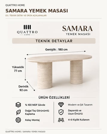 SAMARA YEMEK MASASI