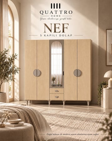 NEF 5 KAPAKLI DOLAP