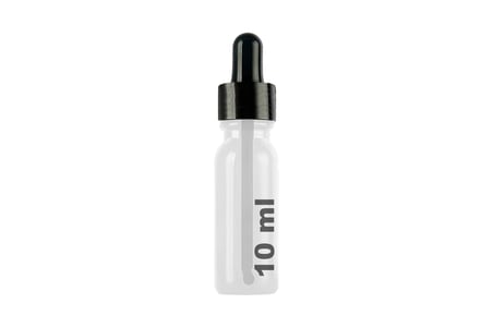 10 ml Metal Kapaklı Damlalık Dropper Şişesi Serum 10 cc Cam Şişe 6 Adet (Siyah Kapak, Şeffaf)