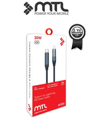 Type-C to Lightning Hızlı Şarj ve Data Kablosu - 20W PD Örgülü MT-A2131